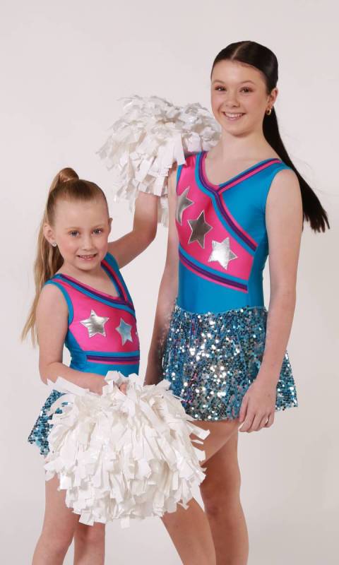 CHEER STAR  - Aqua and Pink and purple