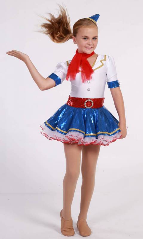 White Royal and Red with hat 