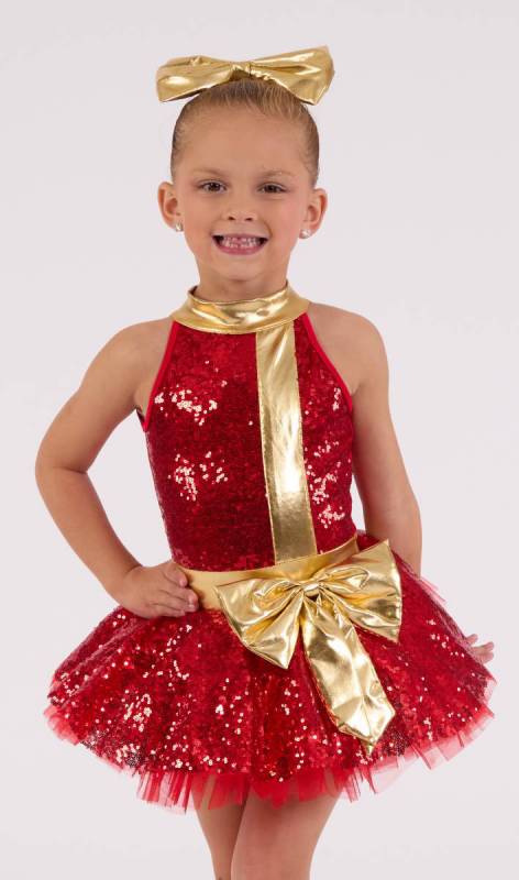 GIFT WRAP + Hair Accessory - Christmas Dance Costume