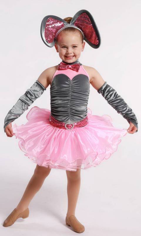 PINK ELEPHANT + ears and armbands Dance Costume