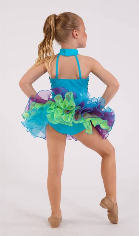 Green Blue and Purple