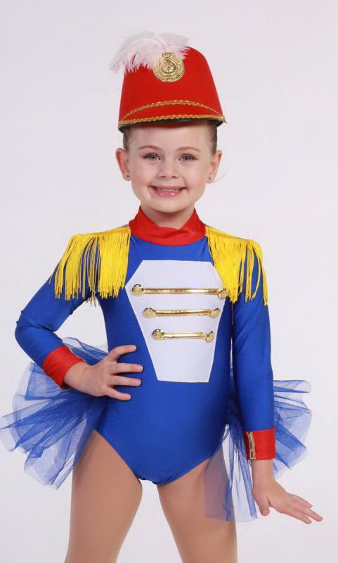 SOLDIER GIRL  - Royal Blue,  White and yellow 