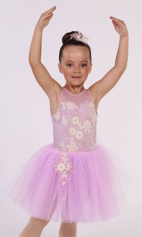 FLOWER GIRL - ROMANTIC TUTU + Hair Accesso Dance Costume