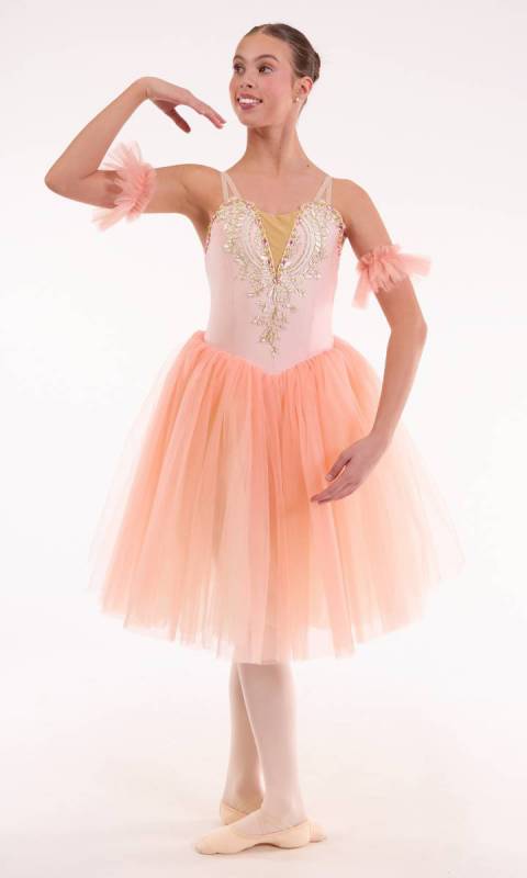 MEGHAN - Romantic Tutu + Armpuffs Dance Costume
