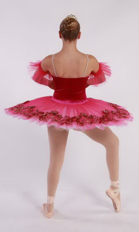 MELISSA PANCAKE TUTU  - Pink and White 