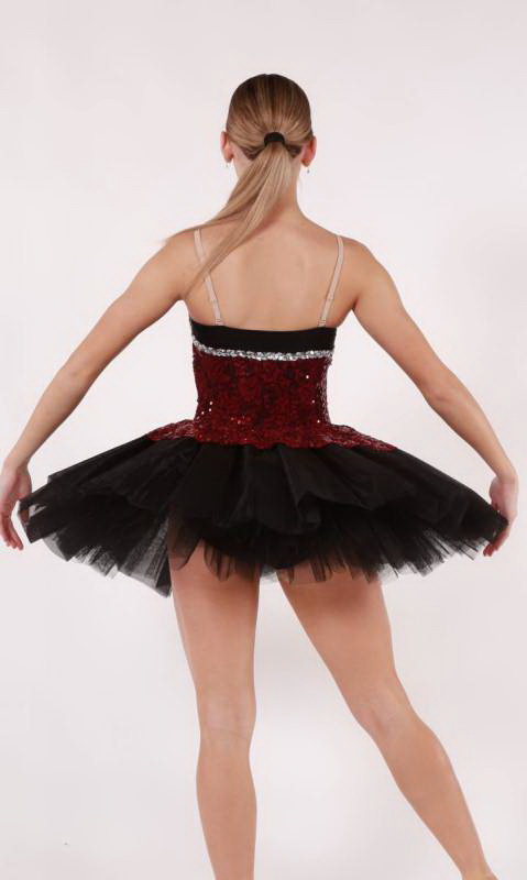 ROCHELLE - budget tutu  - Black and Burgundy