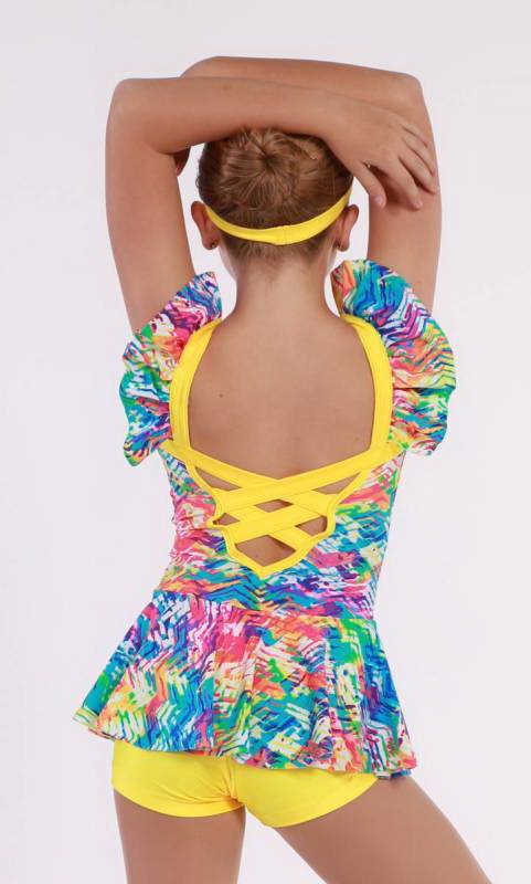 FUN VIBE  - Neon Tracks lycra and yellow 