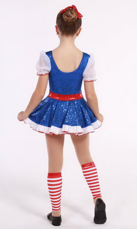 RAG DOLL Anne  - Royal Blue and White 