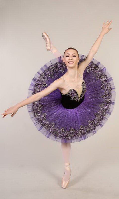 MARGOT - Pancake tutu  - Black and Purple 