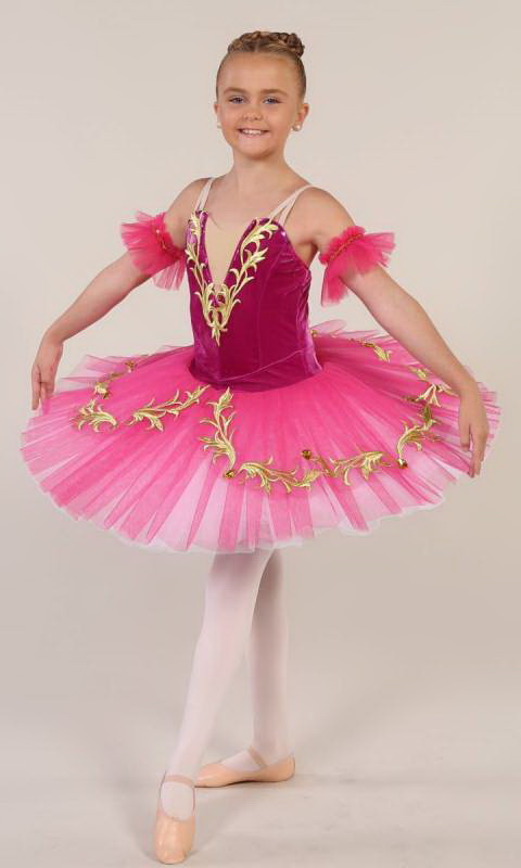 PRINCESS JASMINE - Pancake tutu  - Bright Pink Gold and white 