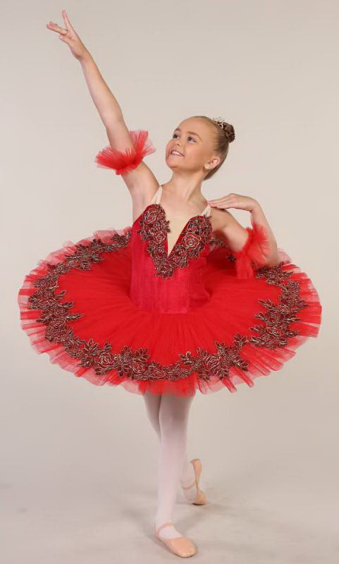 ROSALIE - Pancake tutu + armpuffs Dance Costume