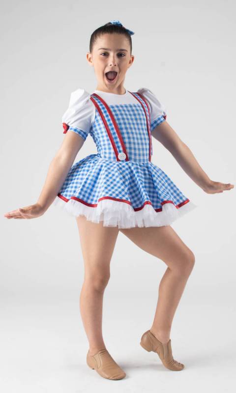 Blue and white gingham + White+ Red 596