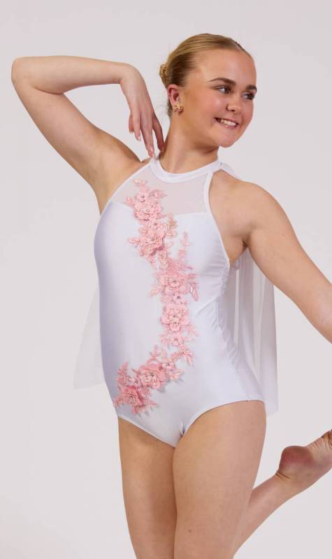 White + Pink applique