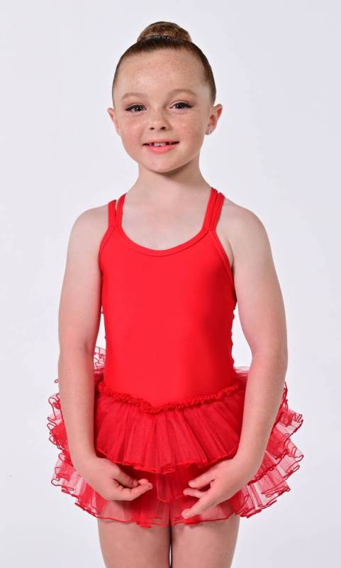 NEW REMI TUTU - Red and Red soft Tulle red 15