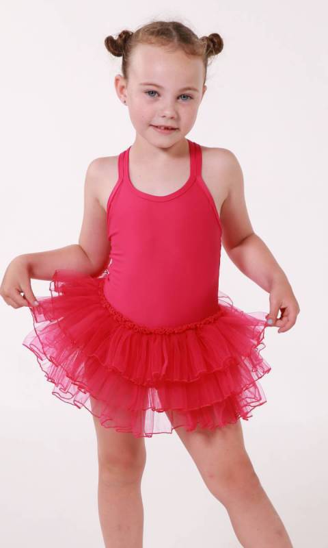 NEW REMI TUTU - FUSCHIA and fuschia soft tulle