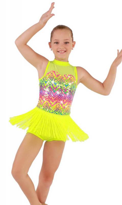 GET THE PARTY STARTED - 3 in one  - Neon Yellow and Print lycra 