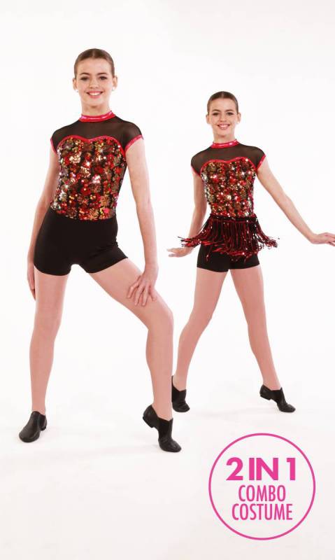 HOT HONEY SHUFFLE - 2 in 1 Combo Dance Costume