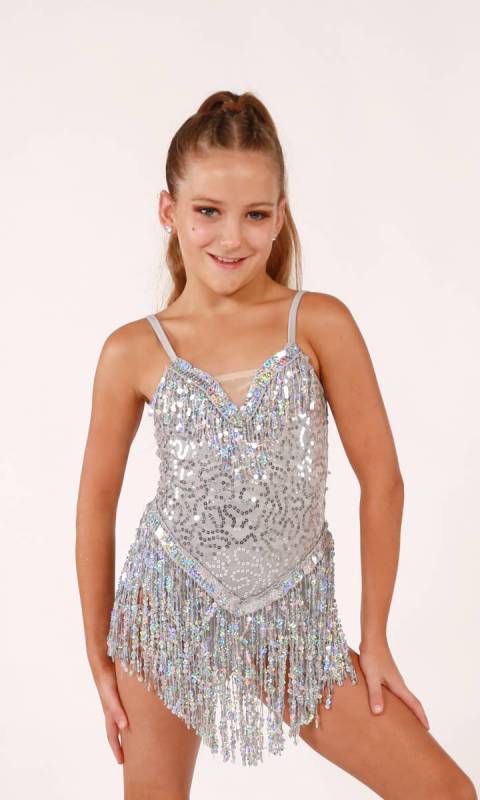 Silver dance costumes on sale
