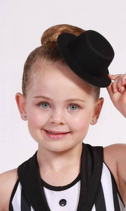 Velour Hat with Clip Dance Costume