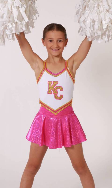 ATTENTION - CHEER  - Pink white and gold 