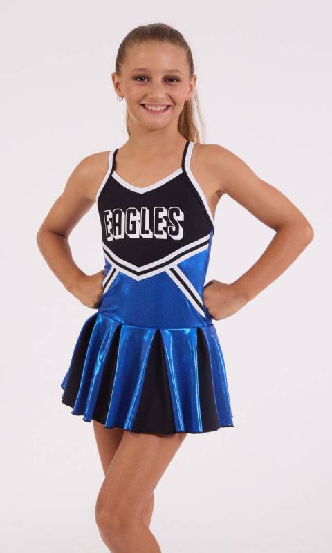 ATTENTION - CHEER - Royal black and white
