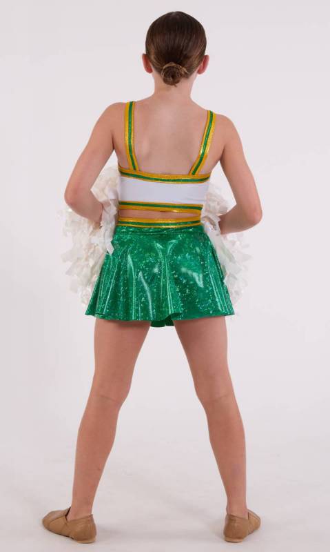 ATTENTION - CHEER - Green White and Gold
