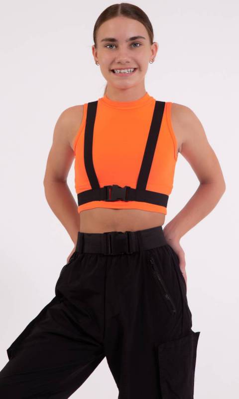 OFFBEAT CREW TOP   other colours min of 10 - NEON ORANGE and black