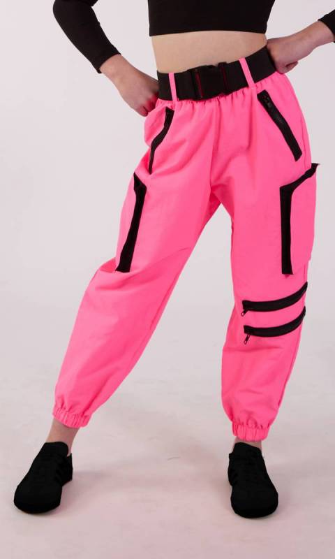 Neon Pink + Black