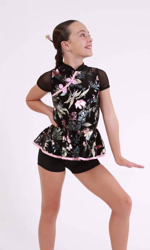 CHINESE ROSE + Hair Accessory Dance Costume