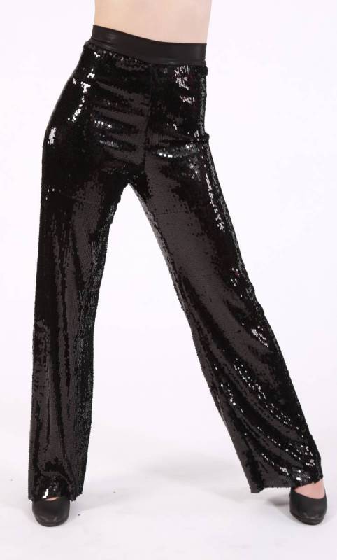 ULTRA SPARKLE STAGE PANTS  - BLACK