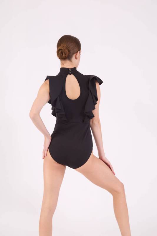 RUNWAY LEOTARD  - Black 