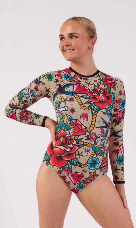 INKED LEOTARD - TATTOO Dance Costume