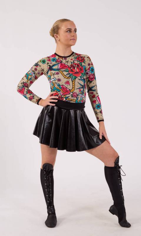INKED LEOTARD - TATTOO - Multi + Skintone 