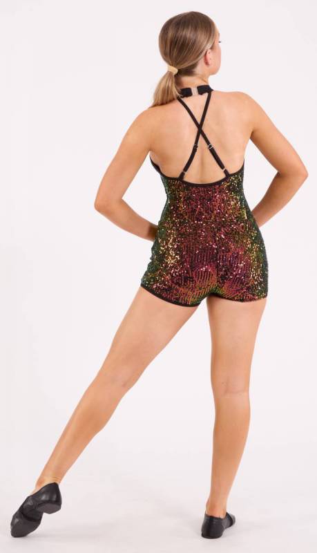 Halter sequin shortard