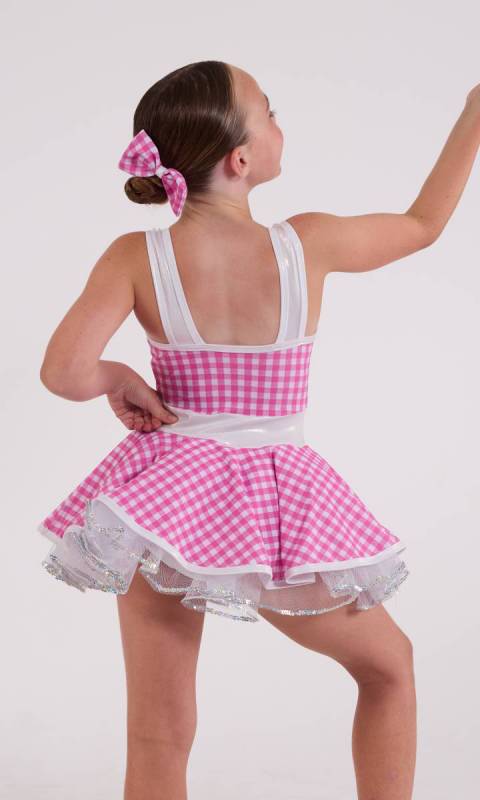 Pink Gingham and mother of pearl fog 