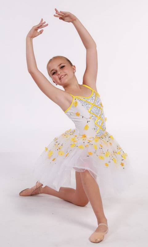 LITTLE FLOWERS - Bell tutu + hair accessor Dance Costume