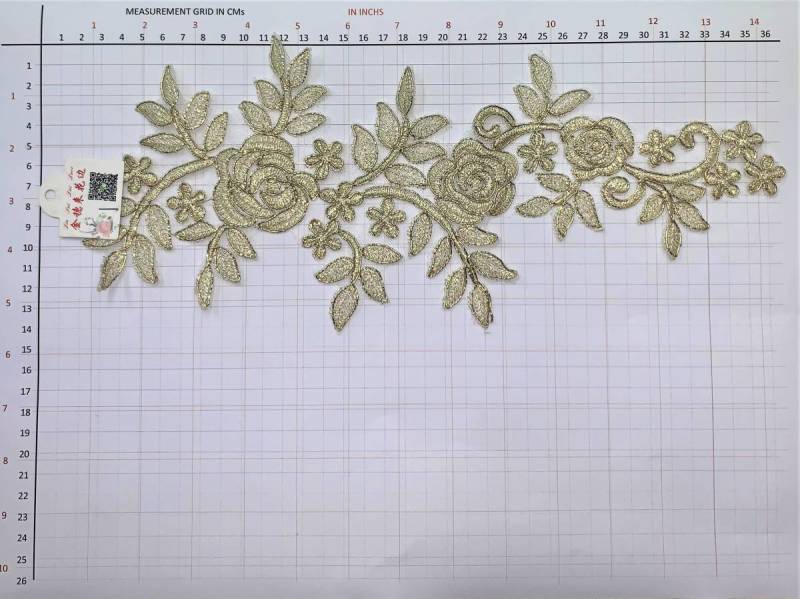 Elegance applique  - Gold Foil 