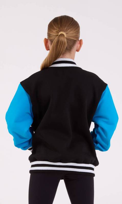 Black + Electric Blue + White
