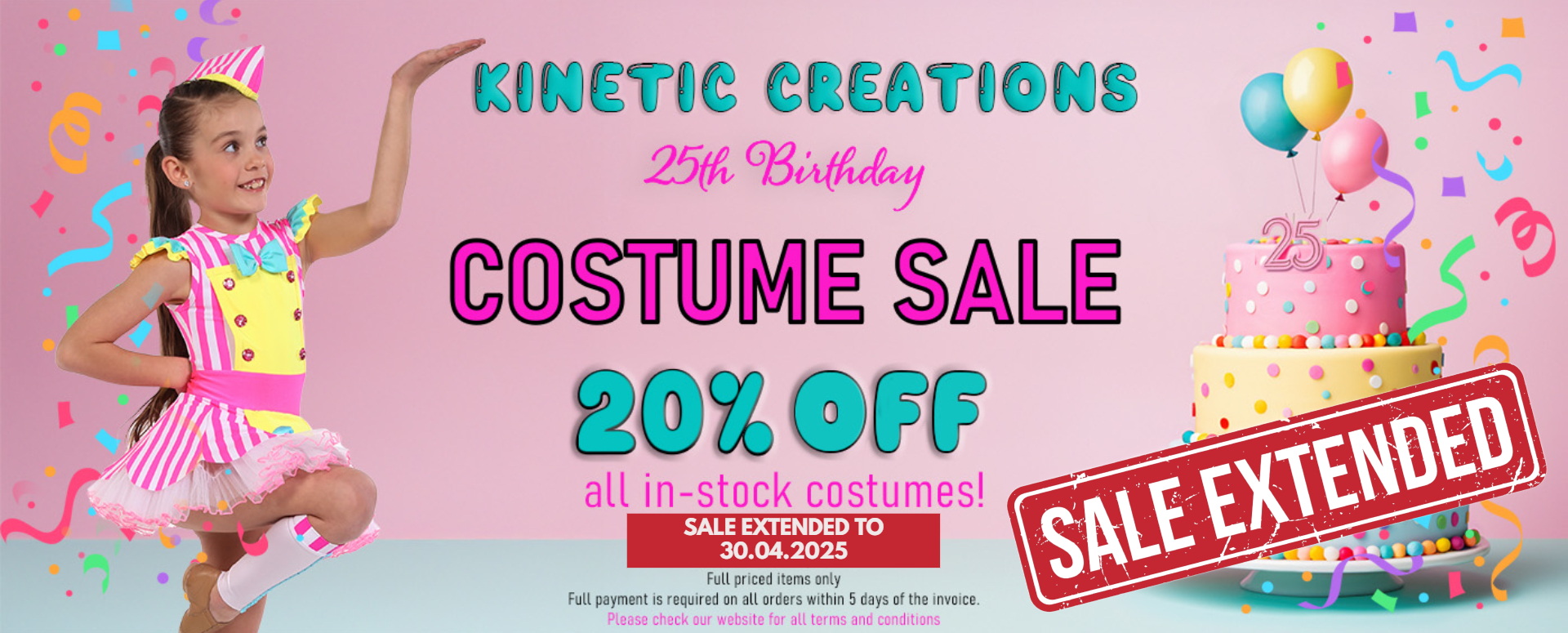 25th Birthday Costume Sale